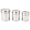 Shiv Home World Stainless Steel Tall Container(Ubha Dabba) Set of 3,4&5K.g(Pack of 3)