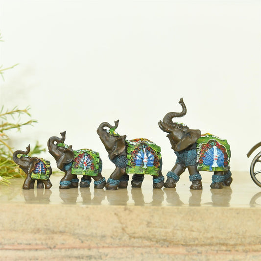 Polyresin Elephant Family Set