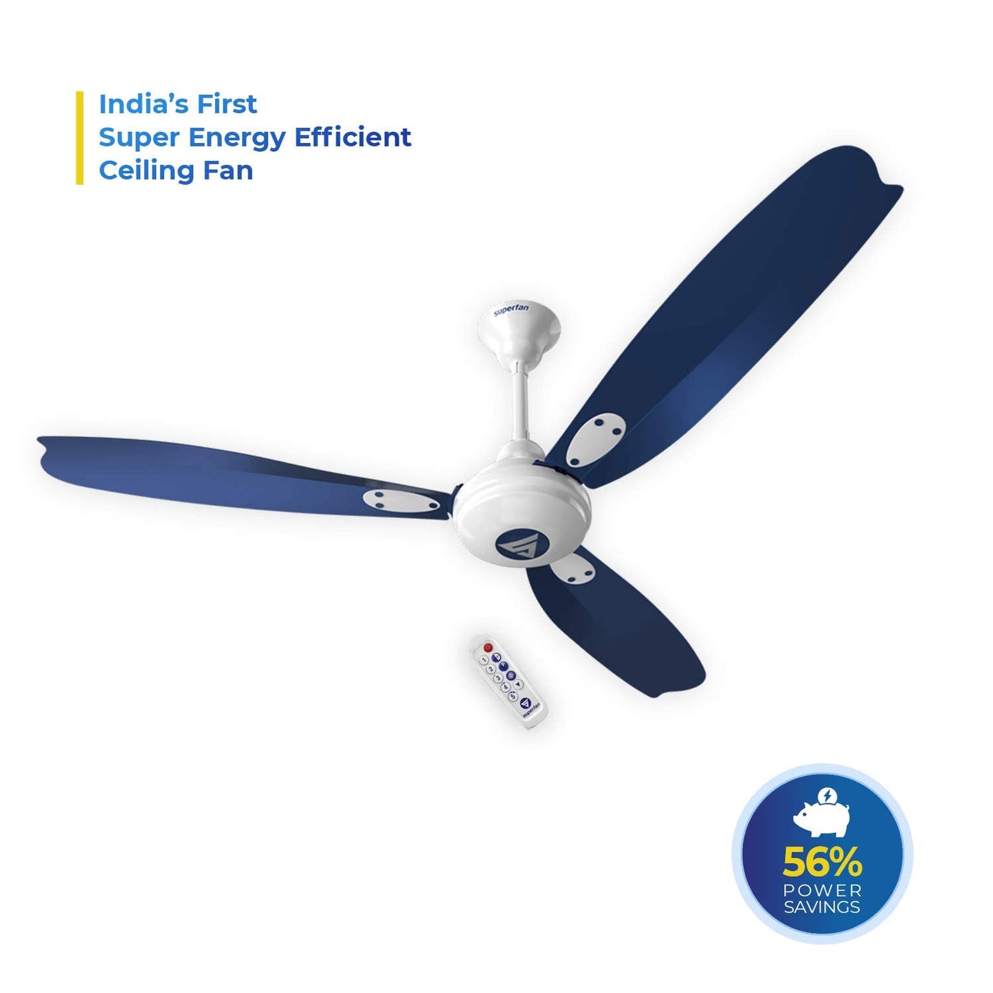 SUPERFAN 48", A1, CEILING FAN, BLUE