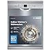 Bosch 13 Place Setting Dishwasher with Intensive Kadhai Program, No Pre-Rinse, 70⁰ Hot water wash, Half Load Option & Extra Cutlery Box - (SMS66GI01I, Silver, Glass Protection Technology)