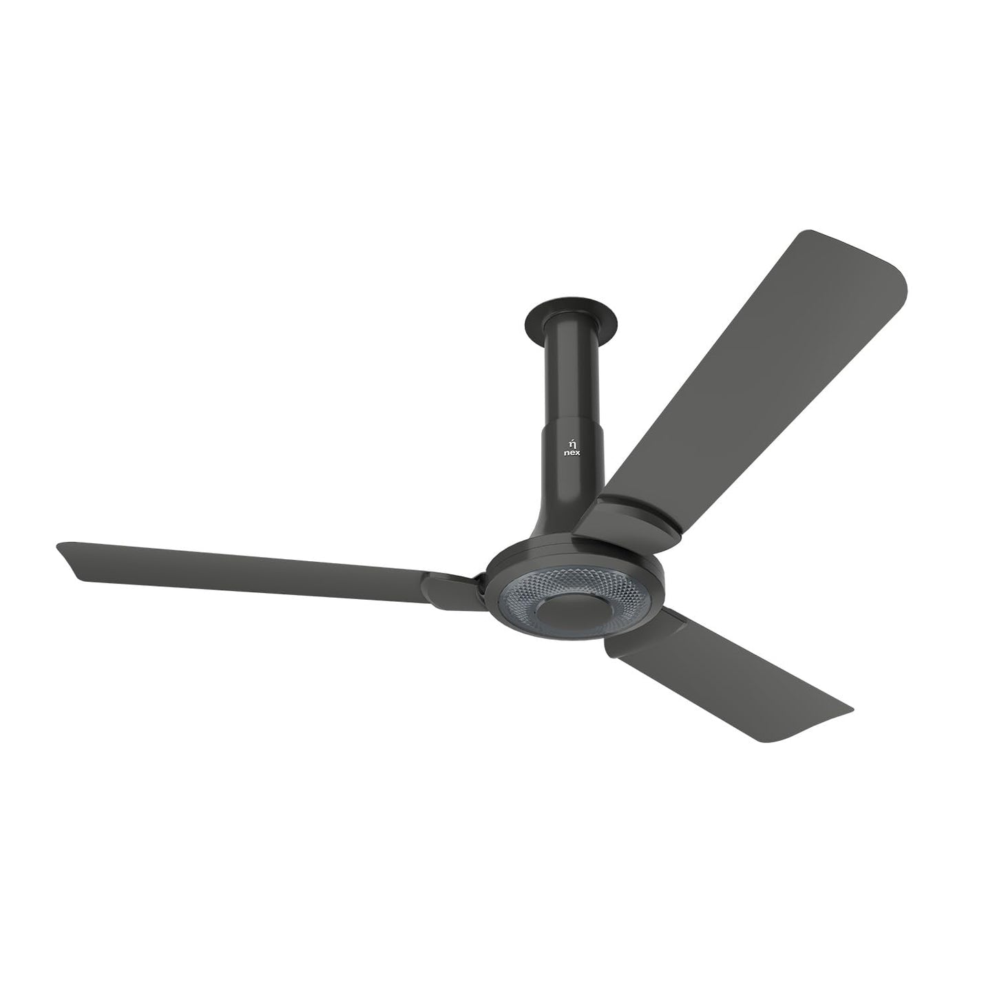 NNEX by BAJAJ Glyde A40 1200 MM | BEE 2 Star Rated Premium Ceiling Fan | 20% Higher Air Thrust* | Airfluence™ Al Blades | Adjustable Downrod | 2-Yr Warranty 【Snow White】