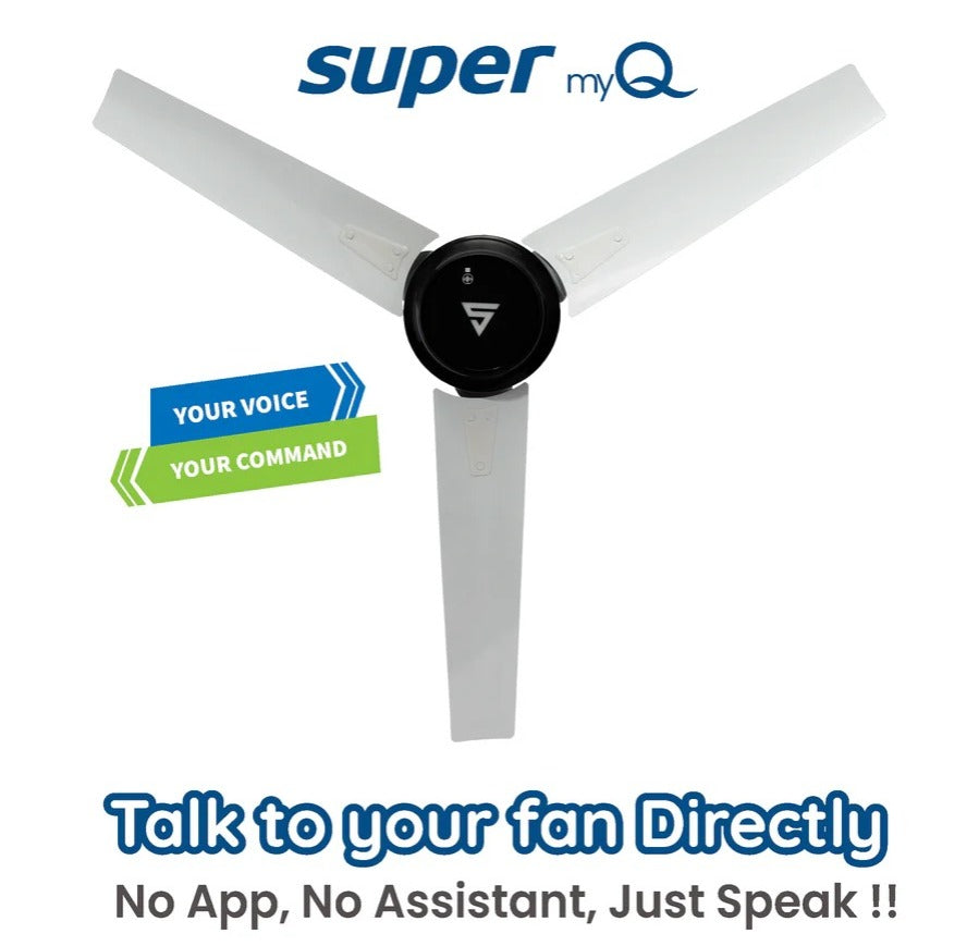 SUPERFAN 48", SUPER MYQ, CEILING FAN, ONYX PEARL