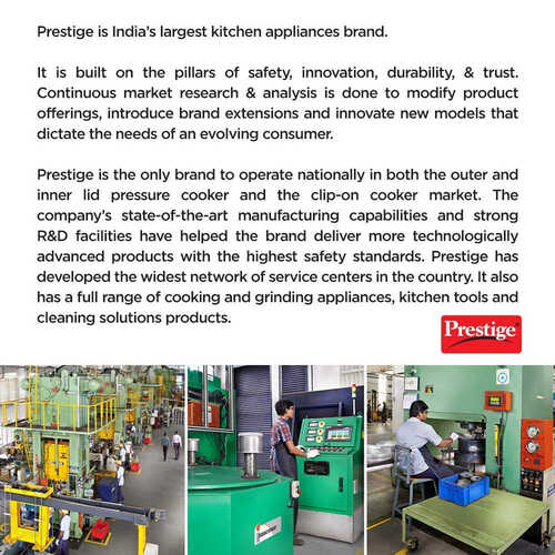 Prestige Nakshatra Svachh Aluminium Spillage Control Pressure Cooker (Silver)