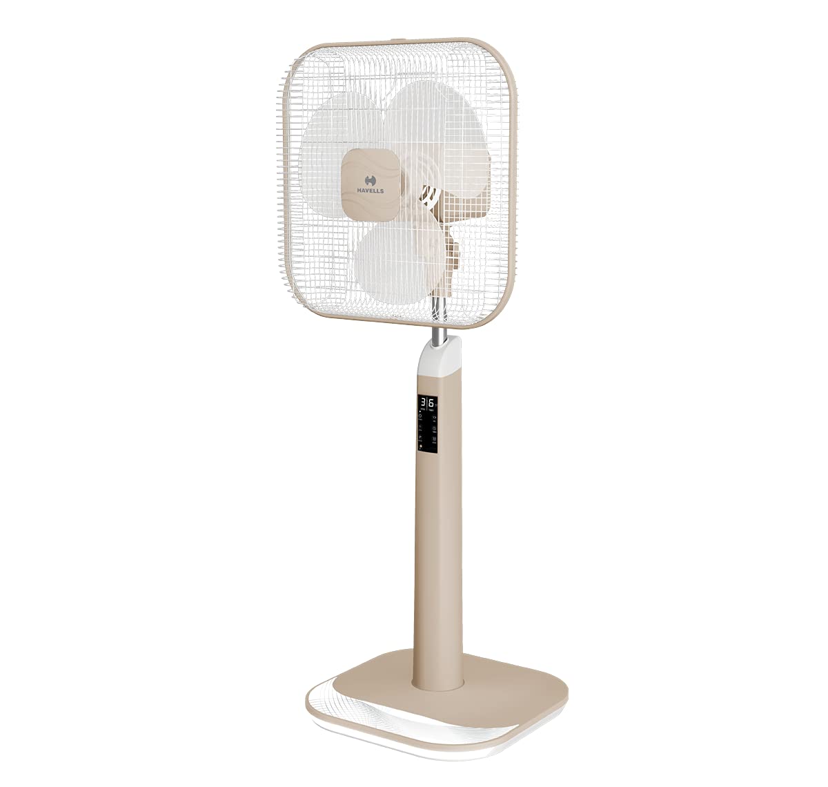 Havells 400mm BLDC Pedestal Fan | Remote Control | Upto 50% Less Power Usage | Sleep & Breeze Mode with Timer | Memory Backup | Jerk Free Oscillation, Smooth Swing Operation | White & Yellow | Sprint