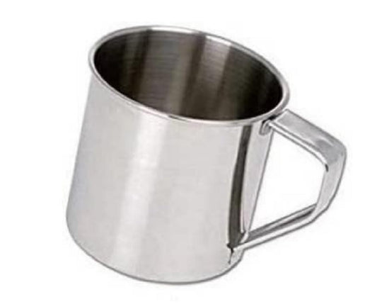 Dynore Stainless Steel Set of 6 Pcs Multipurpose Usage Mug/Tea/Coffee Serving Mug- 300 ml Silver
