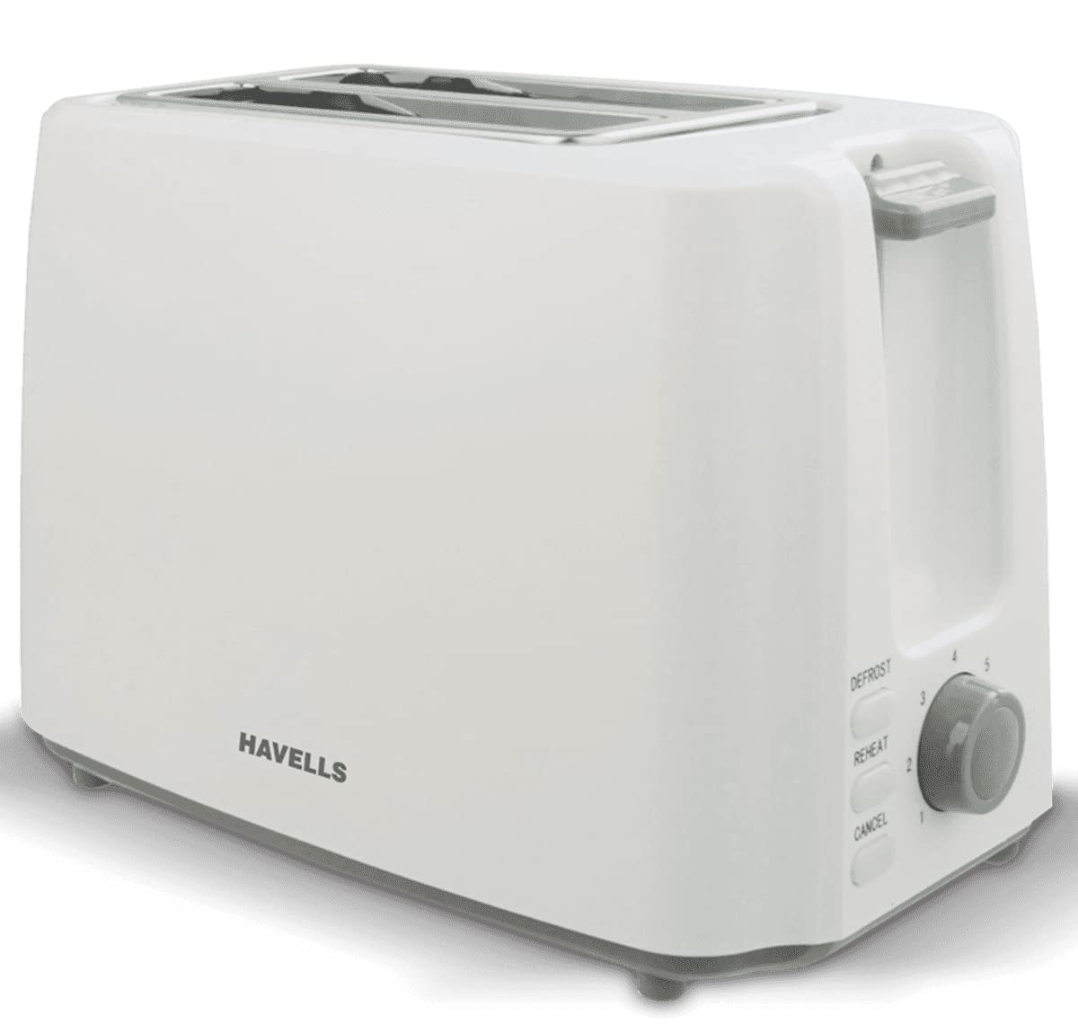 Havells Crisp Plus Pop-Up Toaster | 2 Slices | 750 Watts | 7 Heat Settings | Reheat,Defrost & Cancel Functions | Auto Bread Centering | Cool Touch | Crumb Tray for Easy Cleaning | 2Yr Warranty | Black