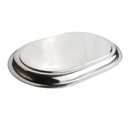 Dynore Stainless Steel Deep Inside Rectangle Shape Serving Tray for Serving Purpose