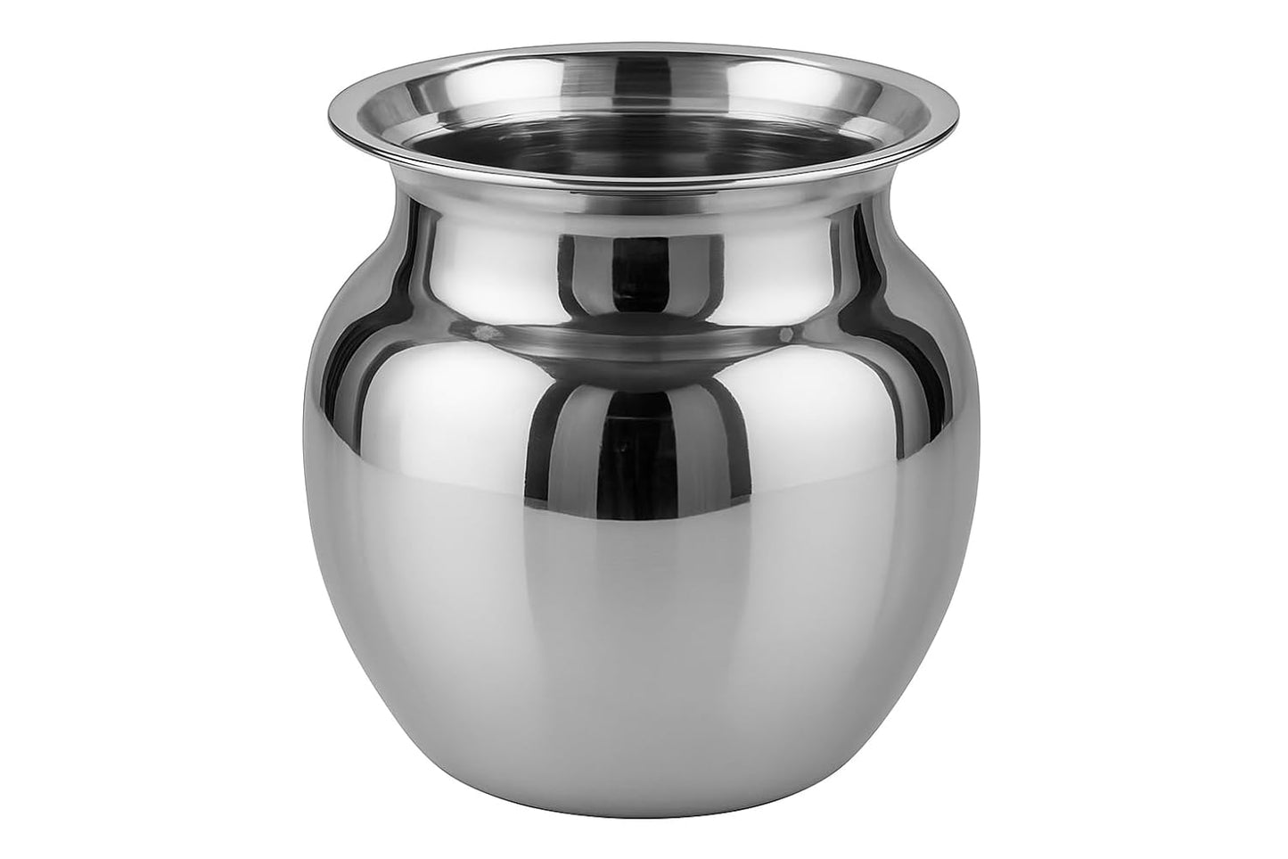 Dynore Heavy Stainless Steel Water Storage Lota/Kalash/Chambu/Tumbler for Pooja/Pongal/Sankranti Puja/Wedding/Marriage/Karvachauth, Big Size (Silver) 300 ml