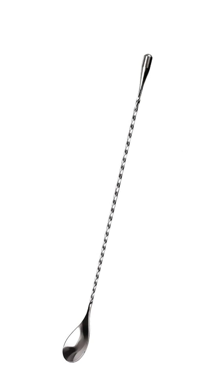 Dynore Stainless Steel 6 Pcs Bartender Martini Kit Bar Set - Teardrop Bar Spoon, Cocktail Shaker 500 ml, Tall peg Measure 30/60 ml, Black PVC Muddler, Ice Tong, Cocktail Strainer- Set of 6