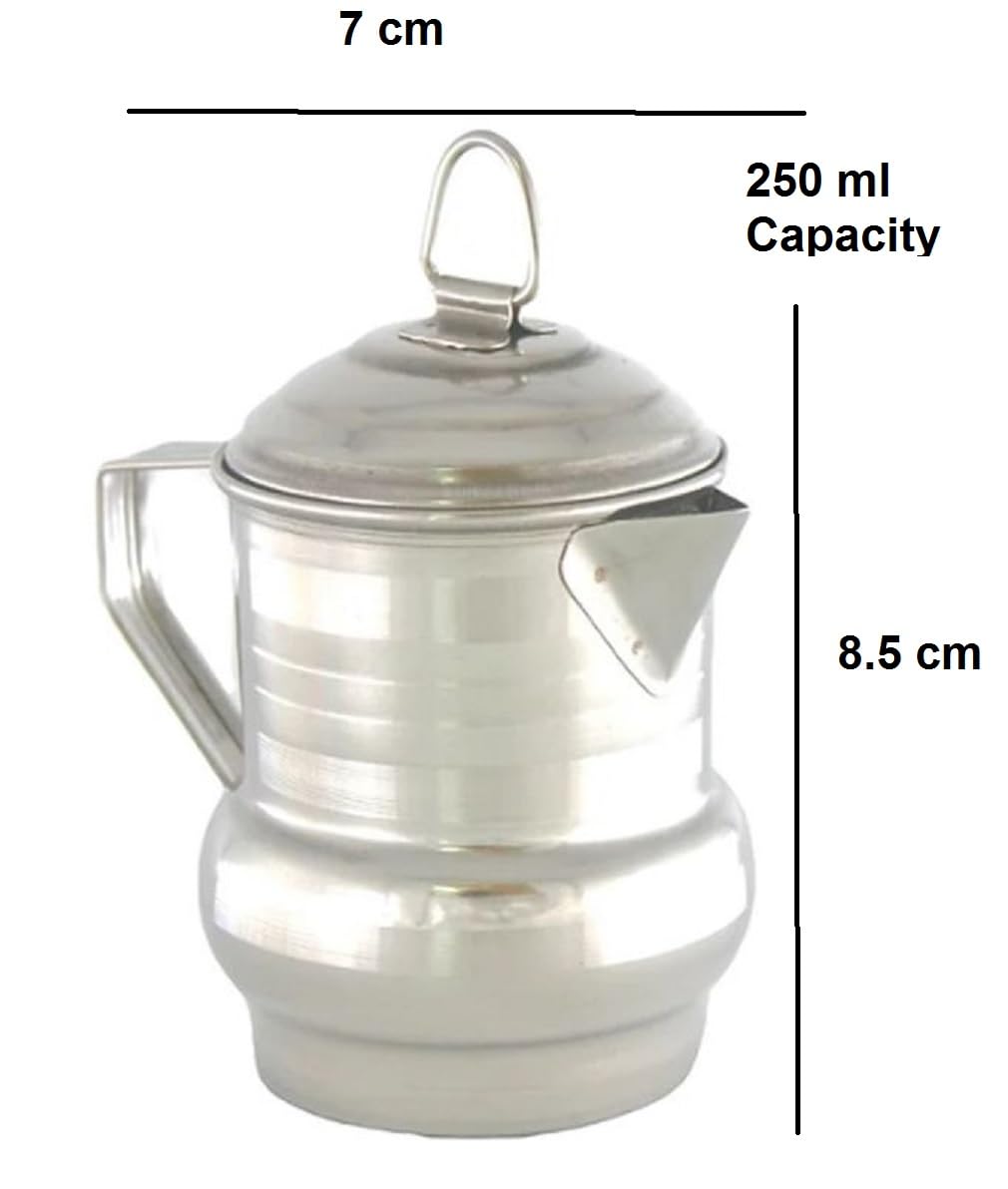 Dynore Stainless Steel Oil, Chocolate Syrup Dispenser/Oil Pot -250 ml