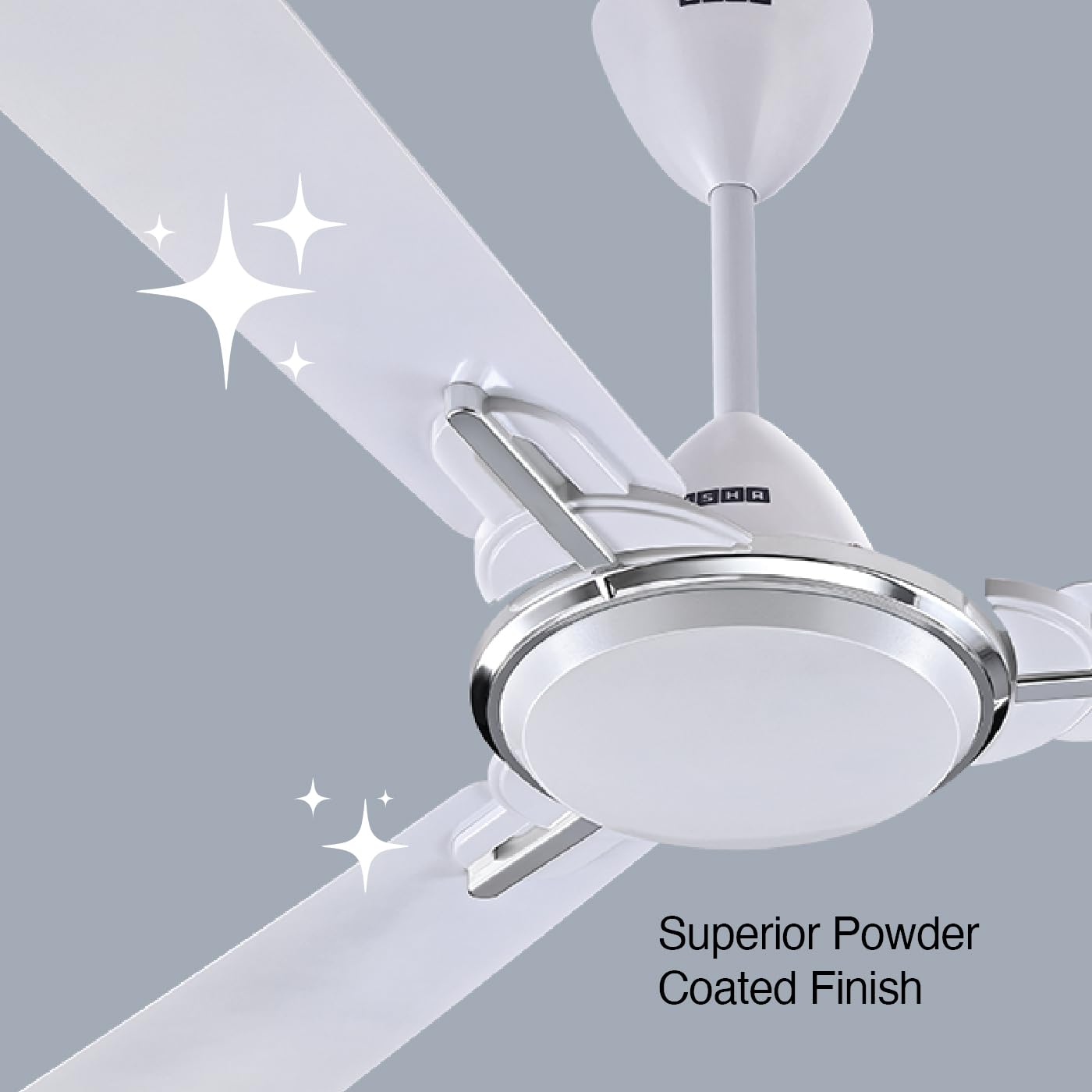 USHA Striker One 1200mm | BEE Star Rated |High Speed Decorative Ceiling Fan | 2 Year Warranty | (Pearl White) Pack of 1