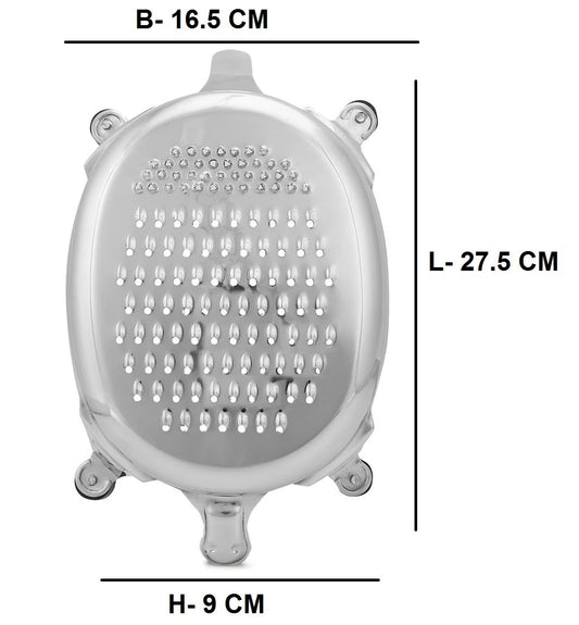 Dynore Stainless Steel Stylish Multipurpose Grater/Khamani and Slicer with Turtle Design