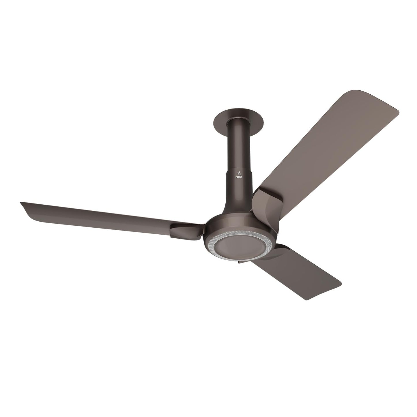 NNEX by BAJAJ Glyde A60 1200 MM | BEE 2 Star Rated Premium Ceiling Fan | 20% Higher Air Thrust* | Airfluence™ Al Blades | Adjustable Downrod | 2-Yr Warranty 【Blush】