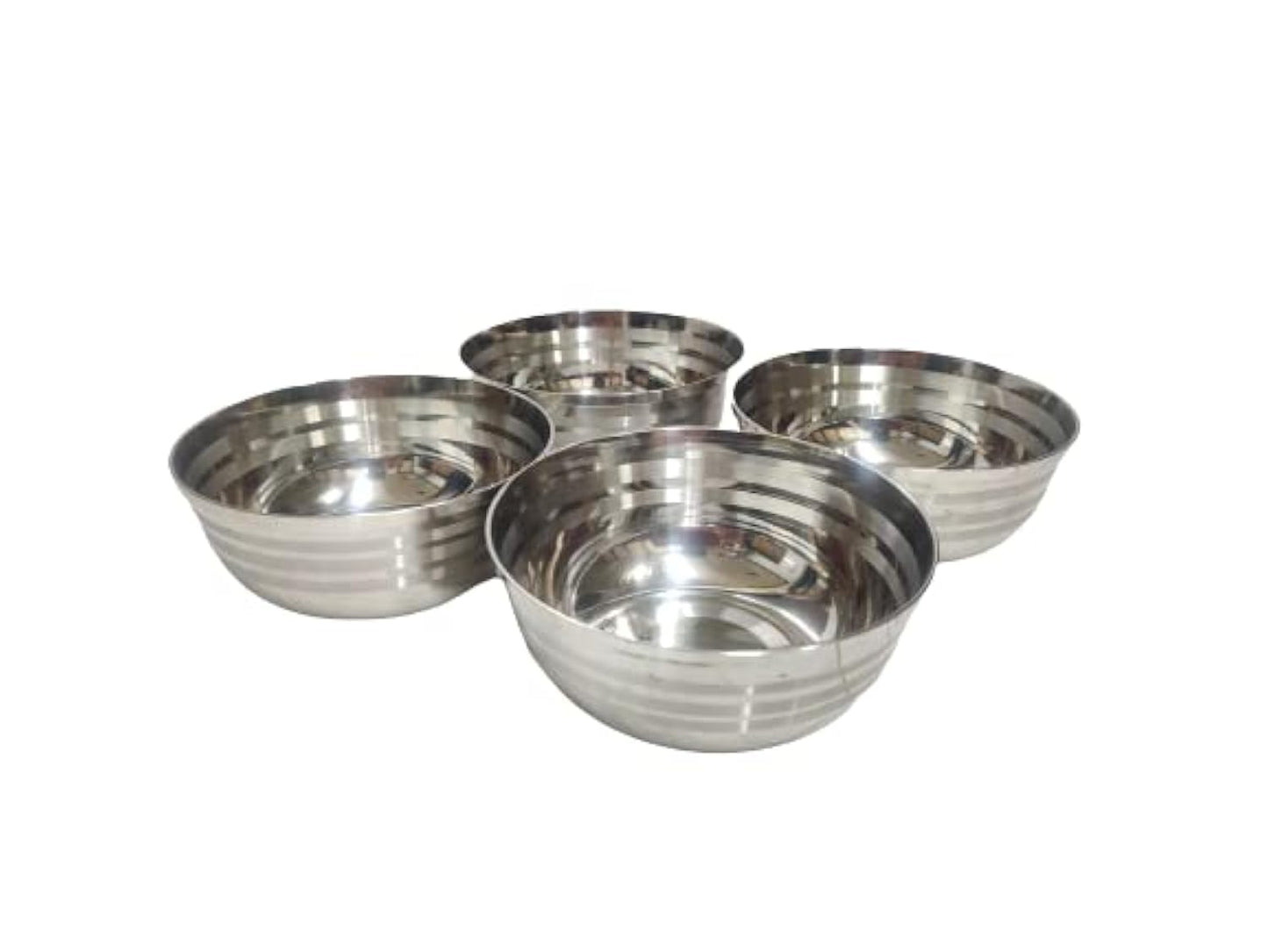 Dynore Stainless Steel Daal Bowl/Katori - Set of 4