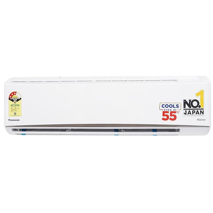 Panasonic RU 7 in 1 Convertible 1.5 Ton 3-Star Inverter Split AC (100% Copper Condenser, CS/CU-RU18BKY-1) PM 0.1 Filter,2Way Swing,Crystal Clean Technology & Shield Blue+