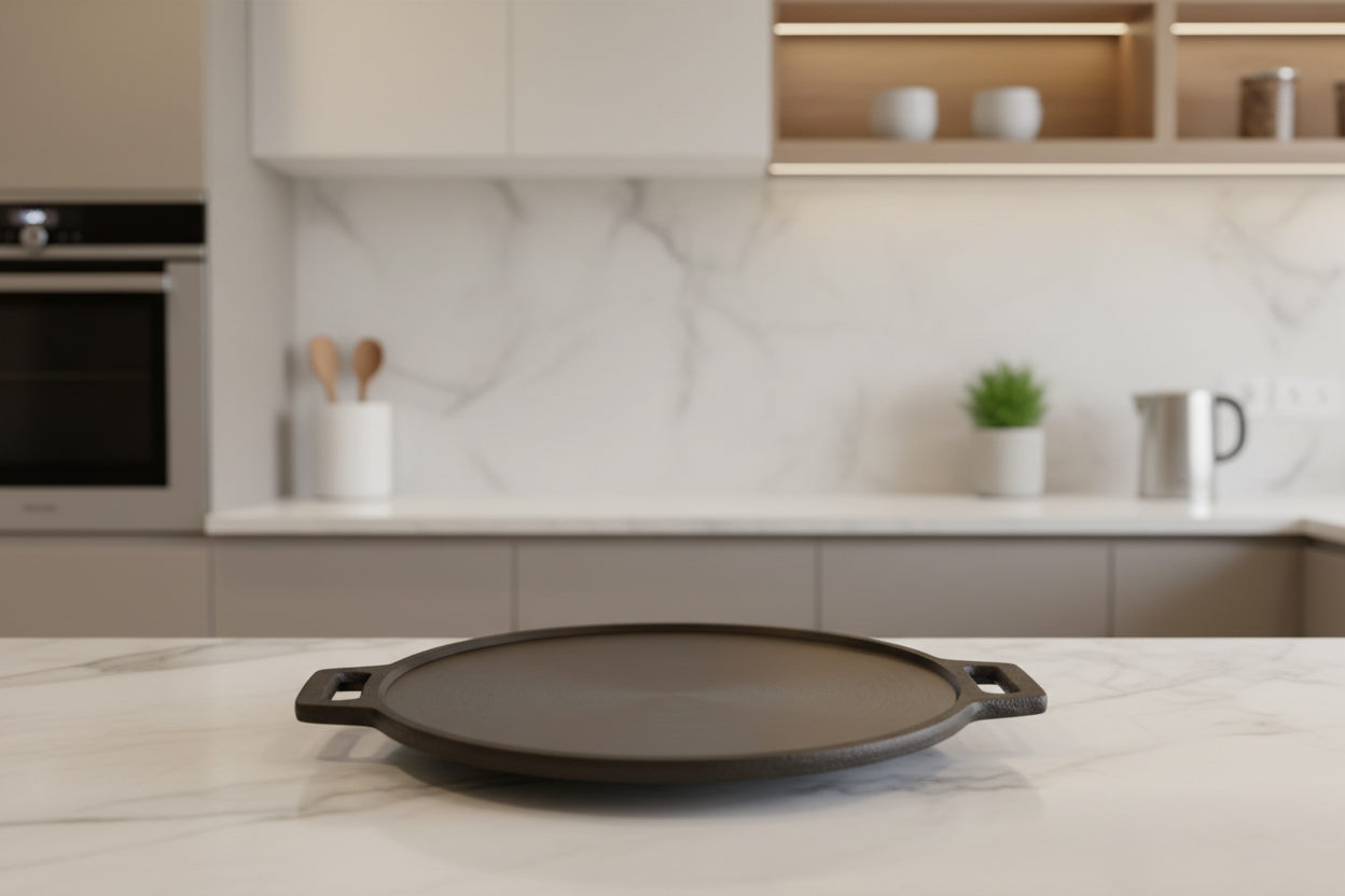 SUPER SMOOTH Cast Iron DOSA Tawa (LARGE PAPER ROAST)