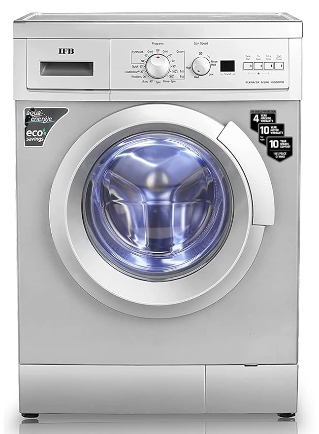 IFB 6.5 Kg Fully-Automatic Front Loading Washing Machine (Elena SX 6510, SX -Silver, In-Built Heater)