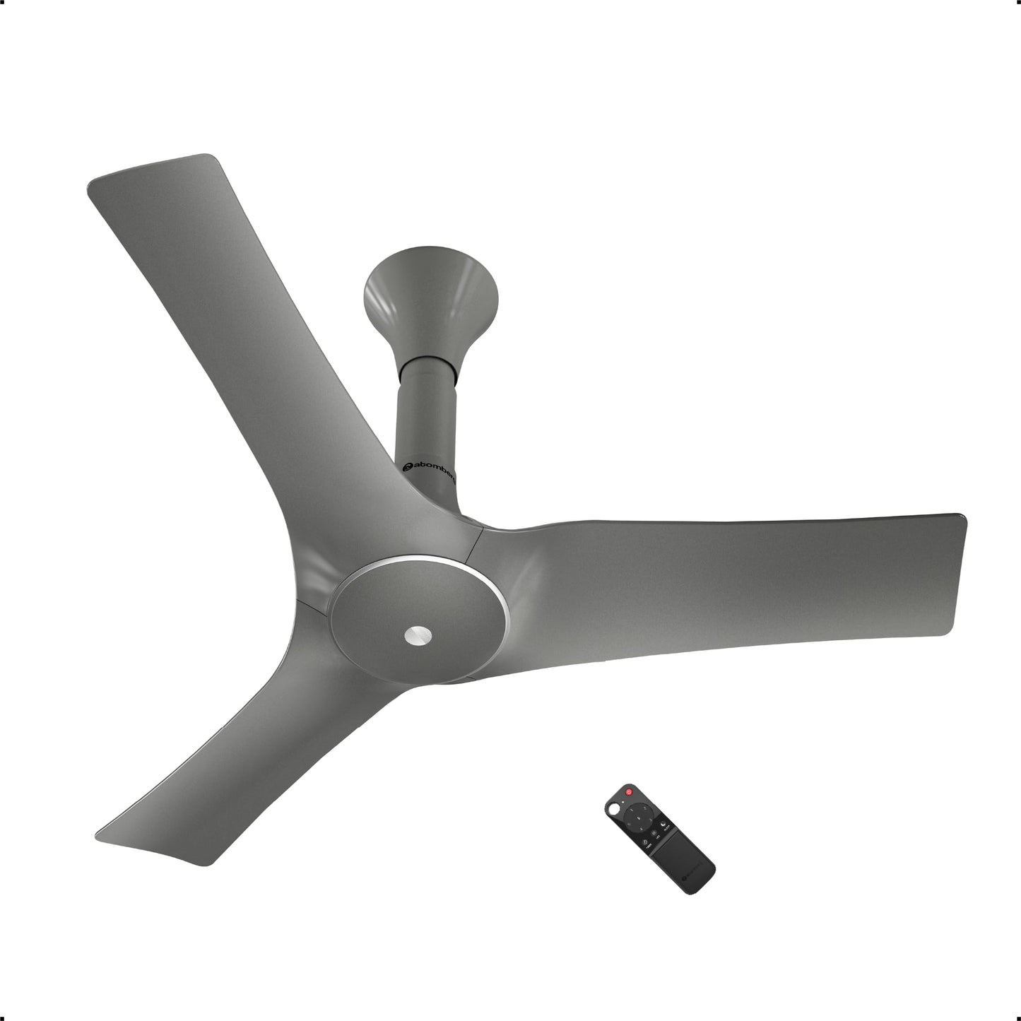 atomberg Aris Gladius Smart 1200mm BLDC Ceiling Fan with IoT & Remote | BEE 5-Star | Advance Air+ Technology | Silent Operation | Energy Efficient | Free Installation | 5 Year Warranty (Sand Grey)