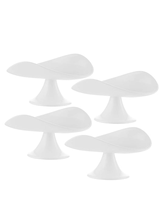 Clay Craft Basics White Mini Desert Stand 4Pcs