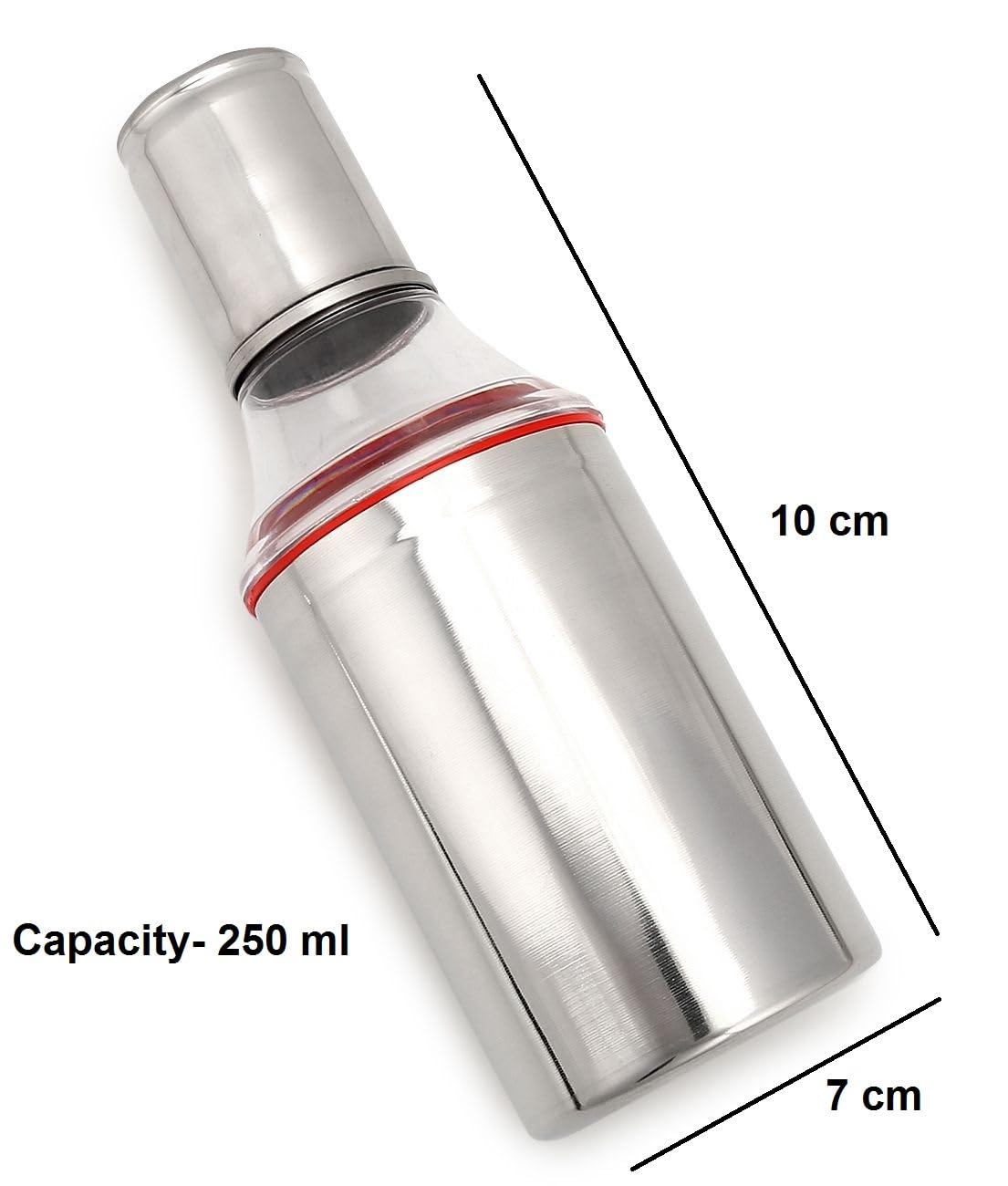 Dynore Stainlees Steel Oil Dispenser Bottle/Pourer/Oil Dropper -250 ml