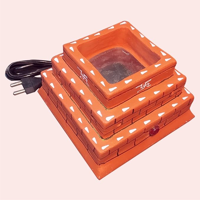 Dharohar The Heritage Electric Havan Kund (Brown)