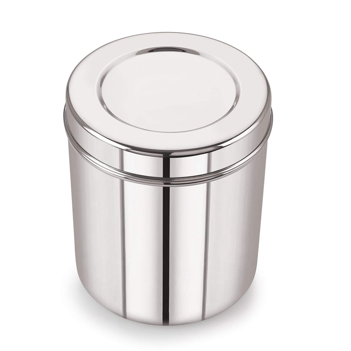 Neelam Stainless Steel 22 Gauge Deep Dabba - 2600 ml, 1 Piece, Silver – Durable and Elegant Food Storage Container, Ideal for Storing Grains, Snacks, Leftovers, Perfect for Daily Use, Easy to Clean.