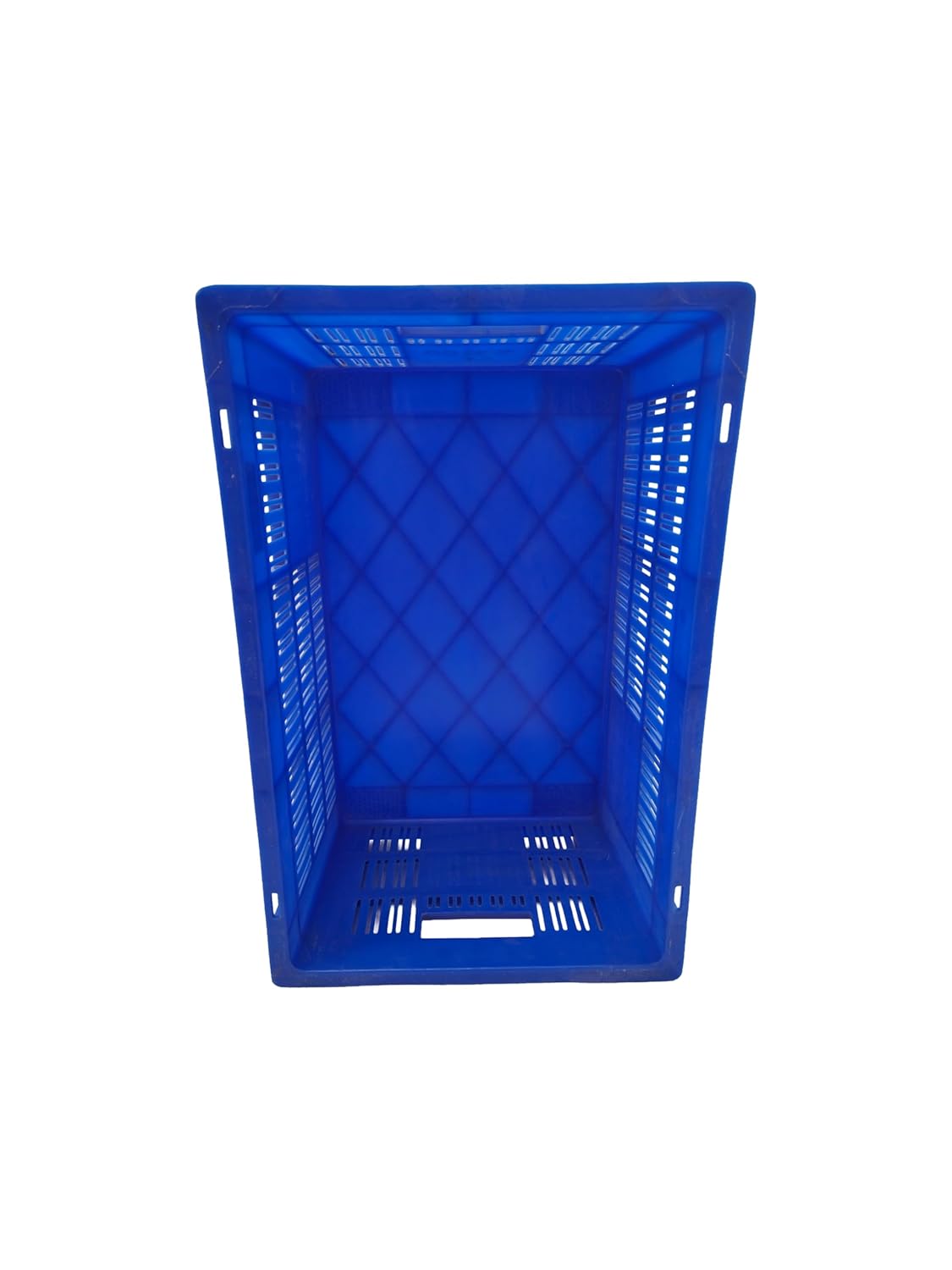 ARISTO Portable and Stackable Plastic Storage Container Box Crate 53200 SP designed for multipurpose storage Blue