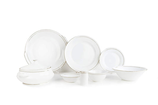 Clay Craft Mona 110 GL Bone China Dinnerware Set, 40-Pieces, Multicolor