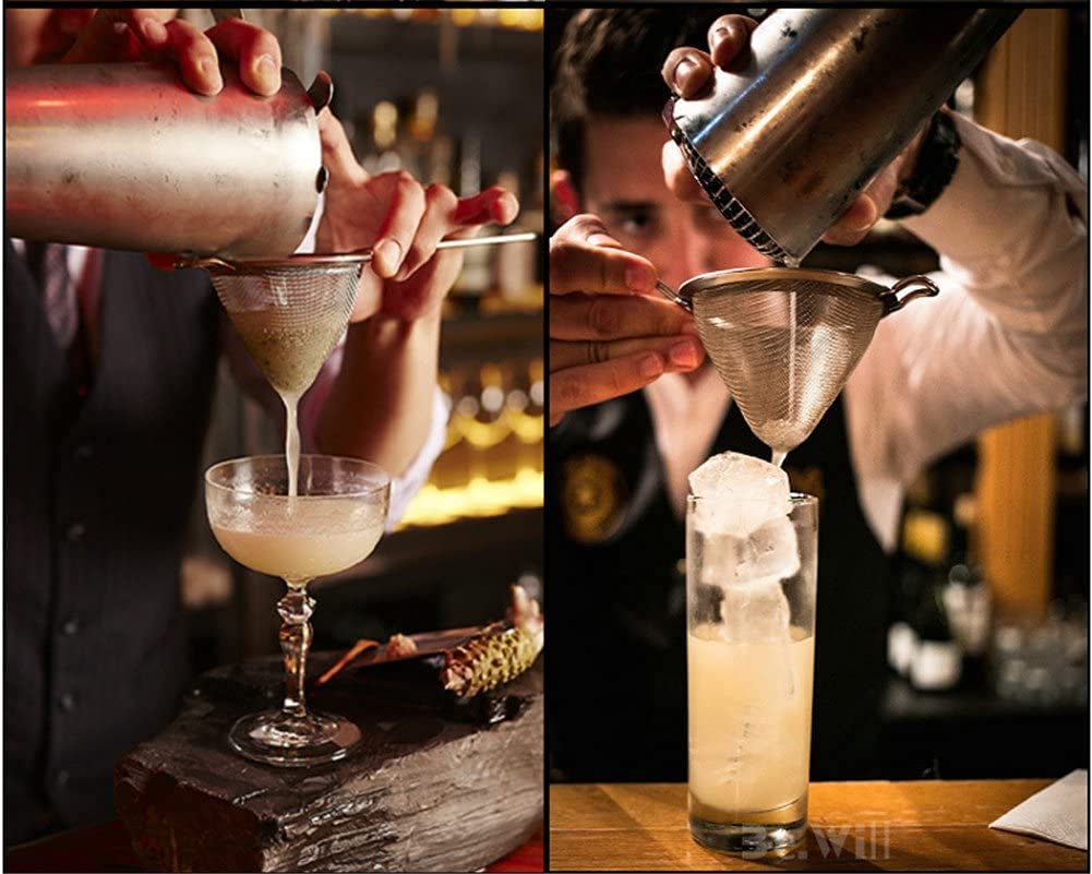 Dynore Stainless Steel Conical Shape Bar Strainer/Food Strainer/Mash Strainer Medium