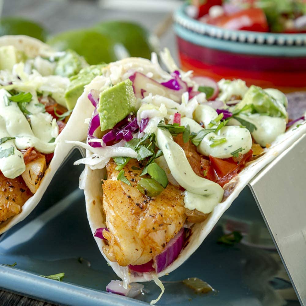 Dynore Stainless Steel Taco Holder 1/2- Set of 2