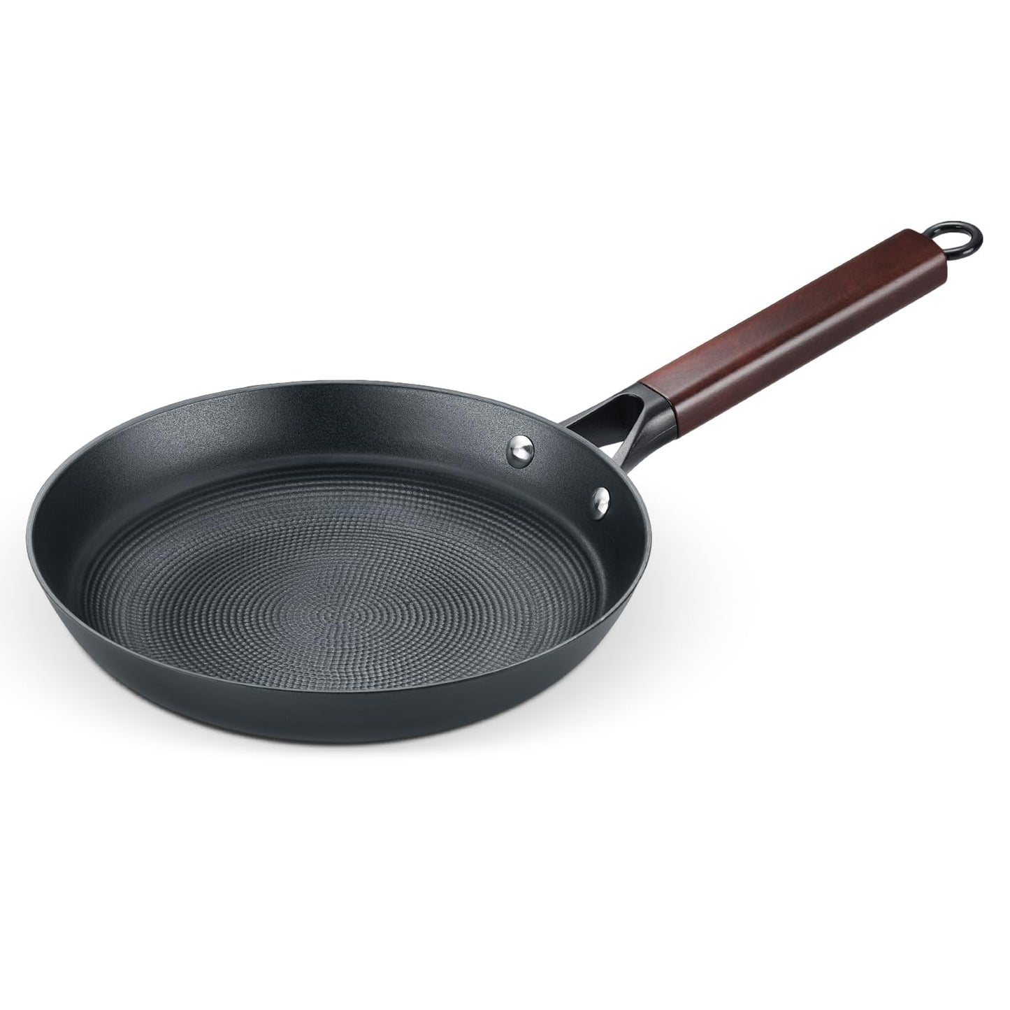 Prestige Castlite Patterned Enamel Coated Cast Iron Fry Pan 24cm/1.5L | High Heat Retention, Rust-Proof | Gas & Induction Compatible | Low-Oil Cooking | Stay-Cool Handle | Easy Clean | 15Y Warranty