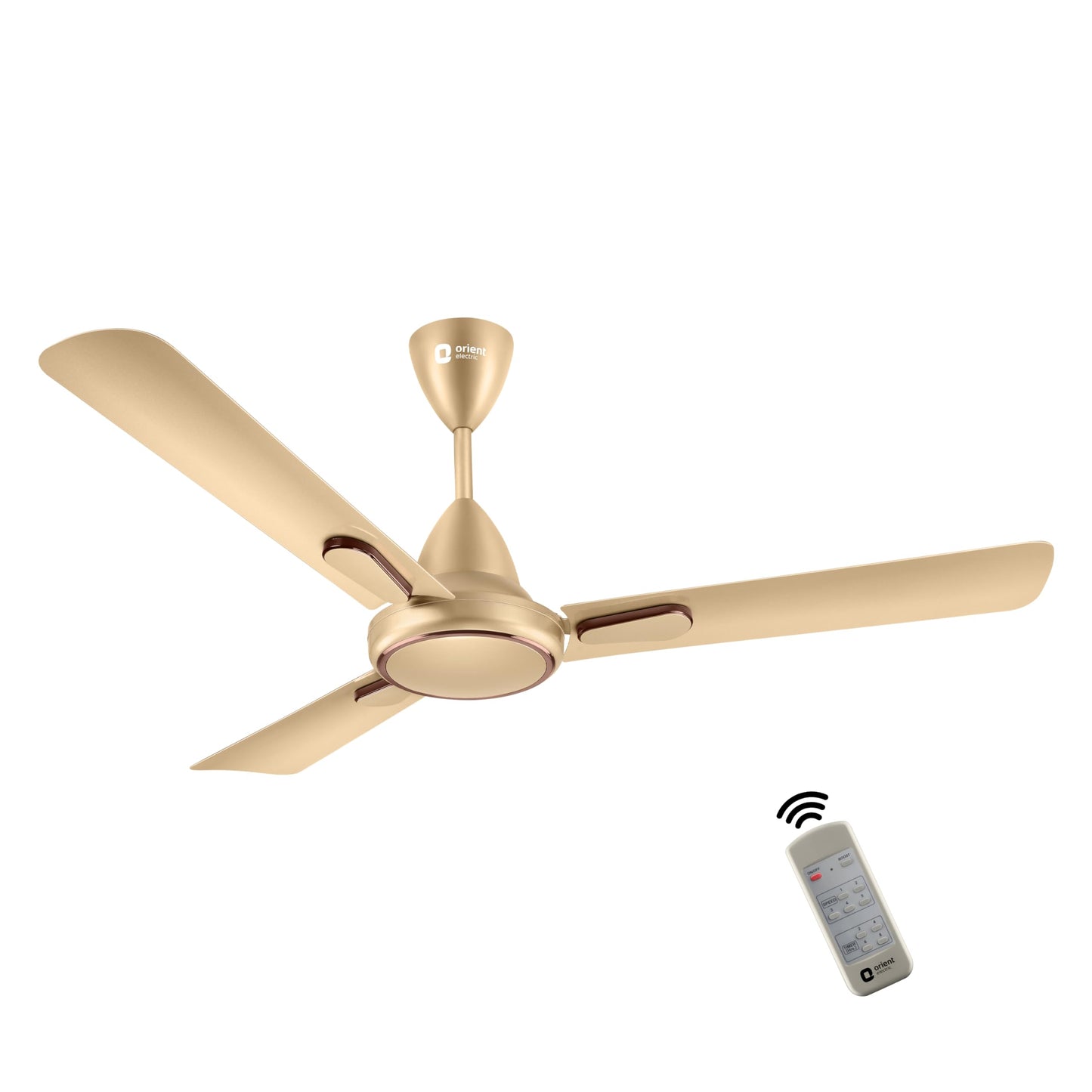 Orient Electric 1200 mm Hector Deco| Ceiling fan with Remote| Decorative ceiling fan with stylish ring & trims| Saves up to 50% on electricity bills| 5 years warranty BLDC ceiling fan| White