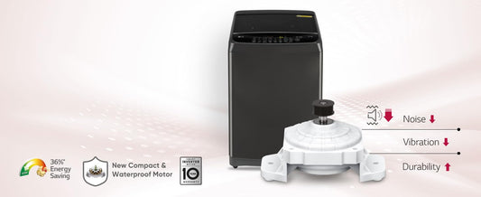 LG Smart Choice, 9 Kg, 5 Star, Smart Inverter Technology, Turbodrum, Fully Automatic Top Load Washing Machine (T90AJMB1Z, Jetspray+, Turbowash, Auto Tub Clean after every wash cycle, Middle Black)