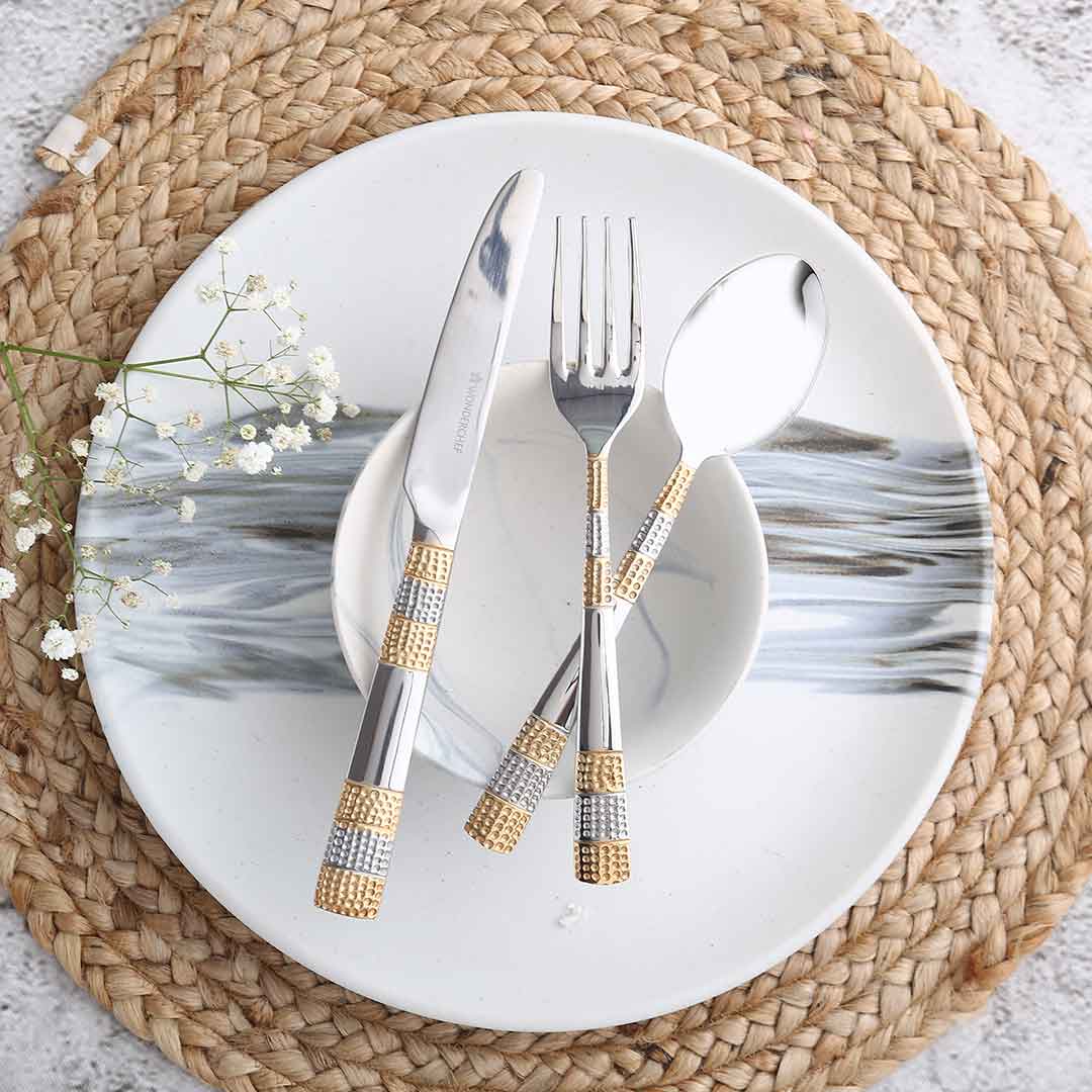 Roma Dinner Spoon - Gold Plated - Set of 6pcs