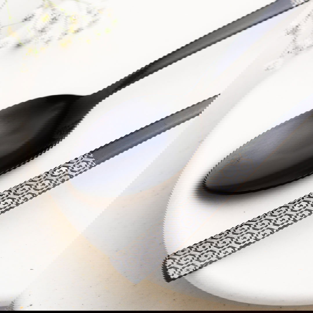 Roma Tea Spoon - Black - Set of 6pcs