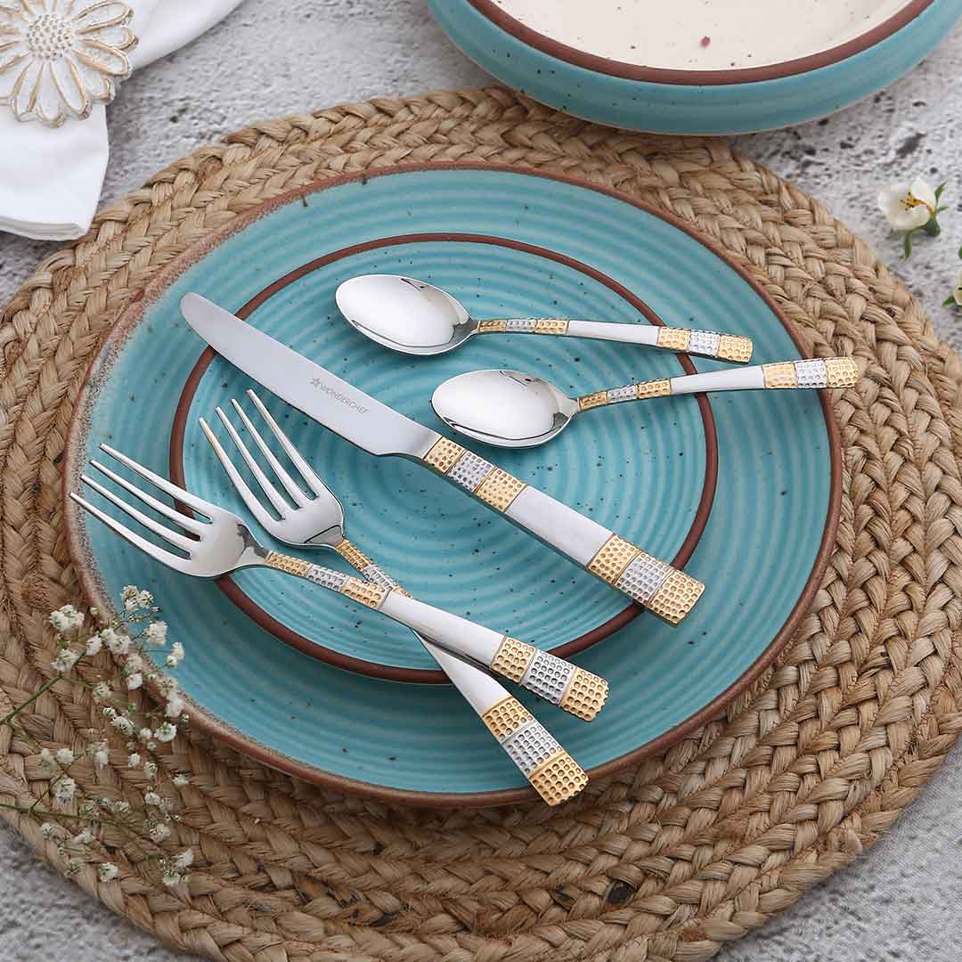 Roma Tea Spoon - Gold Plated - Set of 6pcs