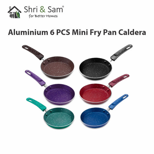 Aluminium 6 PCS Mini Fry Pan Caldera