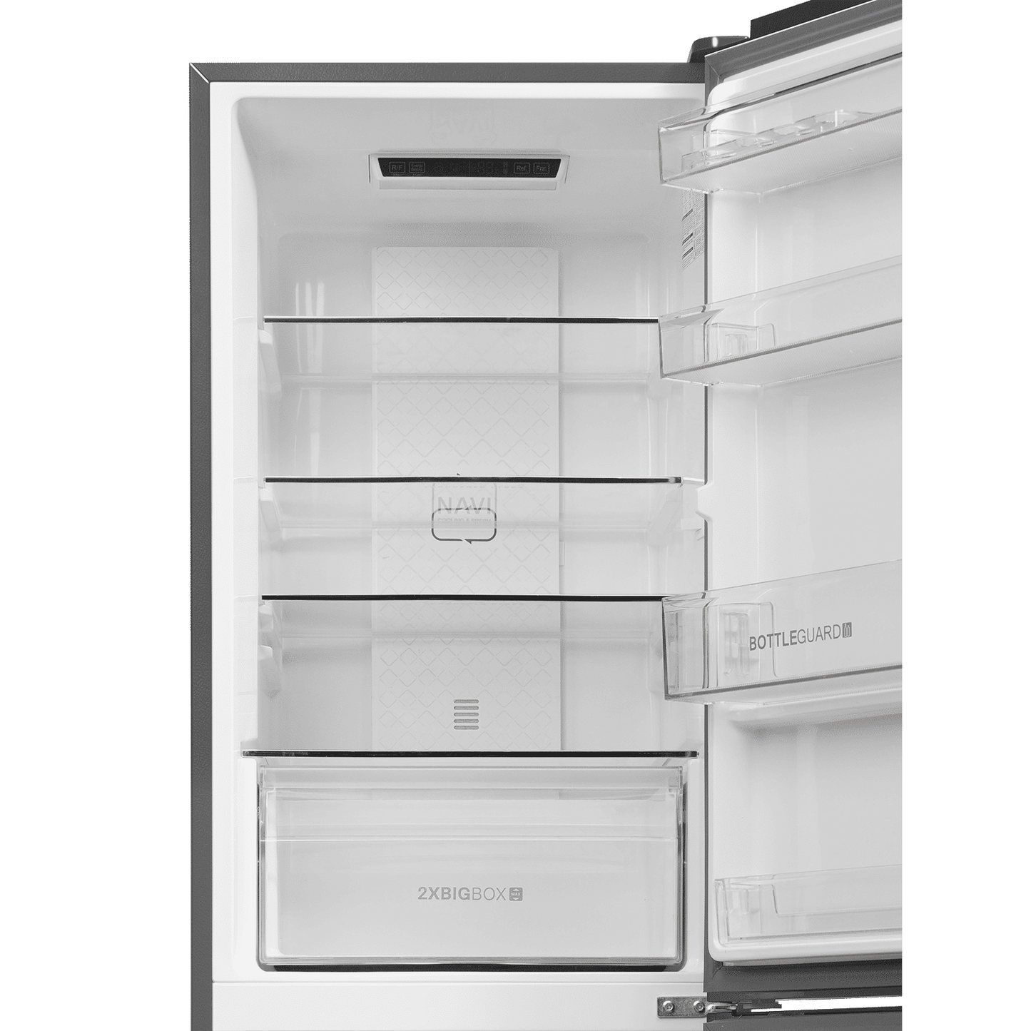 Haier 237 Litres 2 Star Frost Free Double Door Bottom Mount Convertible Refrigerator with Turbo Icing (HRB-2872IBMS-P, Moon Silver)