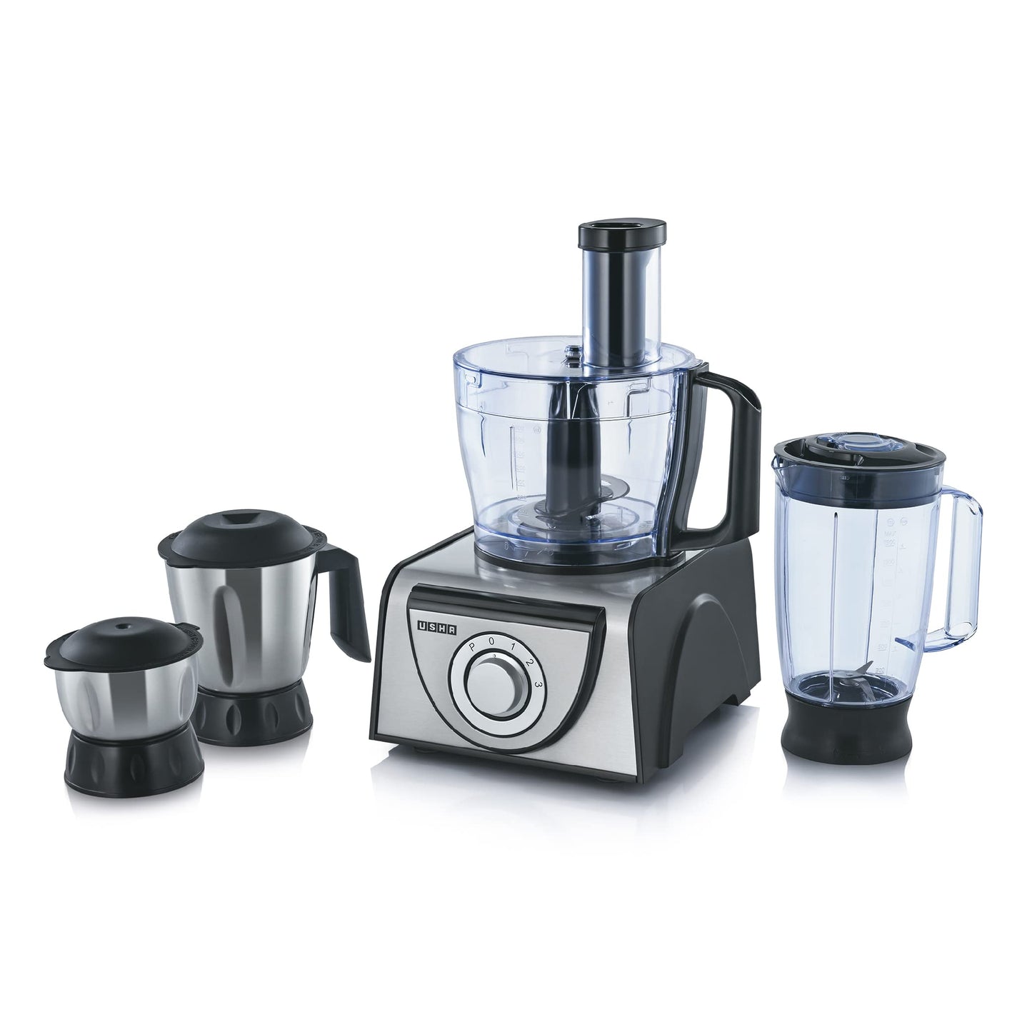 Usha ICHEF Food Processor 800 Watts Copper Motor with 9 Accessories & 8 Functions (BLACK)