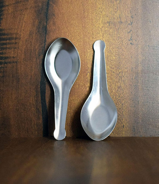 Dynore Stainless Steel Set of 12 Heavy Spoon for Small Containers/Mini Spoon for Masala Dabba Spices Spoons for Home/Kitchen, Silver