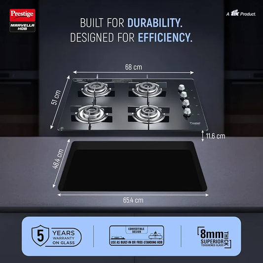 Prestige Marvella Hob Black Al - 4B