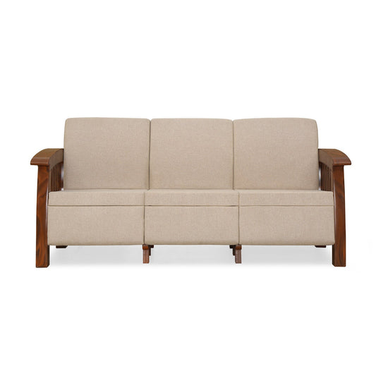 Nilkamal Aspire 3 Seater Plastic Sofa (Walnut)