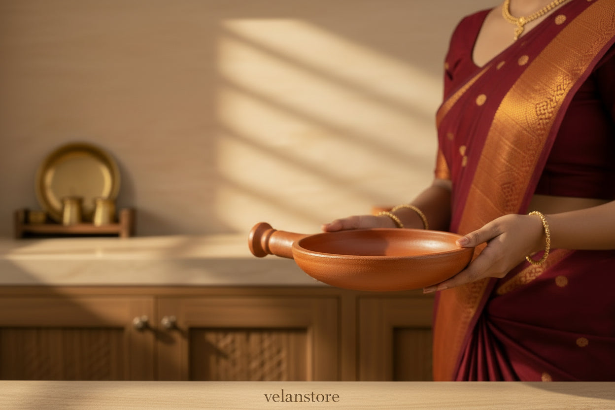 Red Clay Sauté/Fry Pan