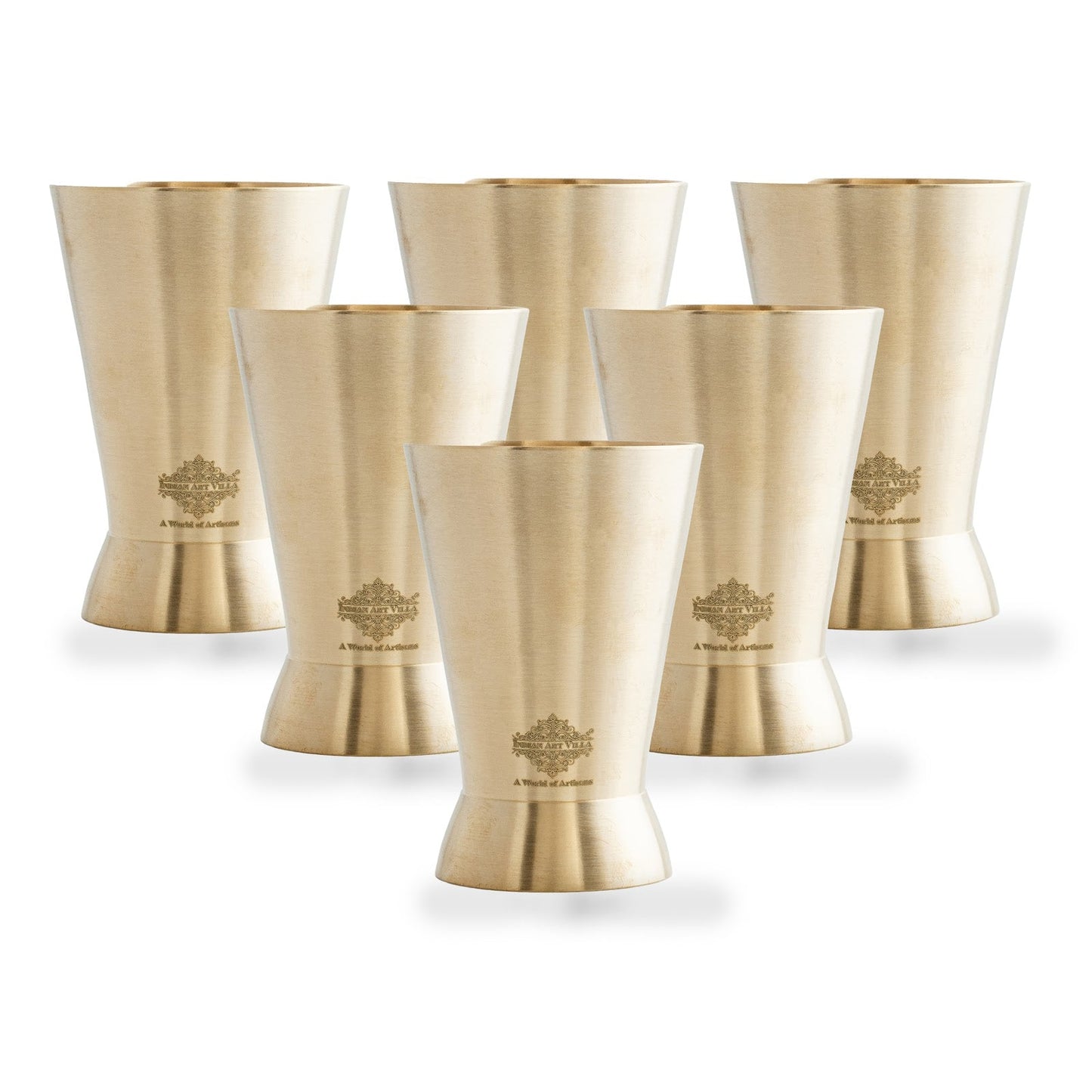 Brass Matt Finish Rugail Glass