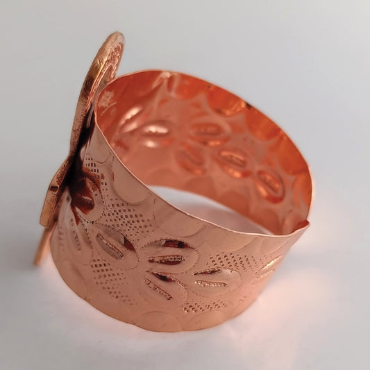 Pure Copper Bangle Kada Handcrafted Design Bracelet for Energy Balance