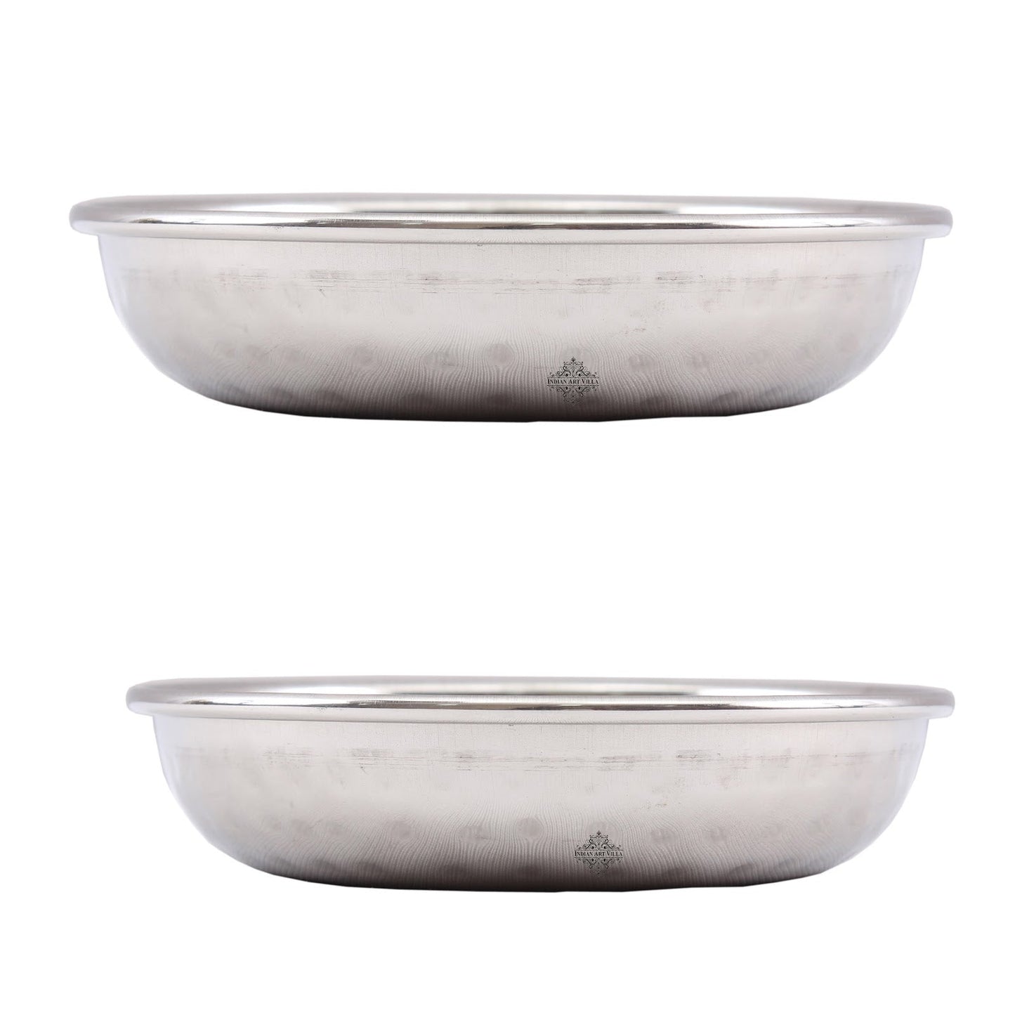Steel Hammered Design Serving Rice Sweets Dinnerware