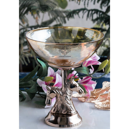 Antique Decorative Bowl with Horse Design Pedestal, Fruit Bowl, Snack Server, Centerpiece Dish, Home & Table Decor