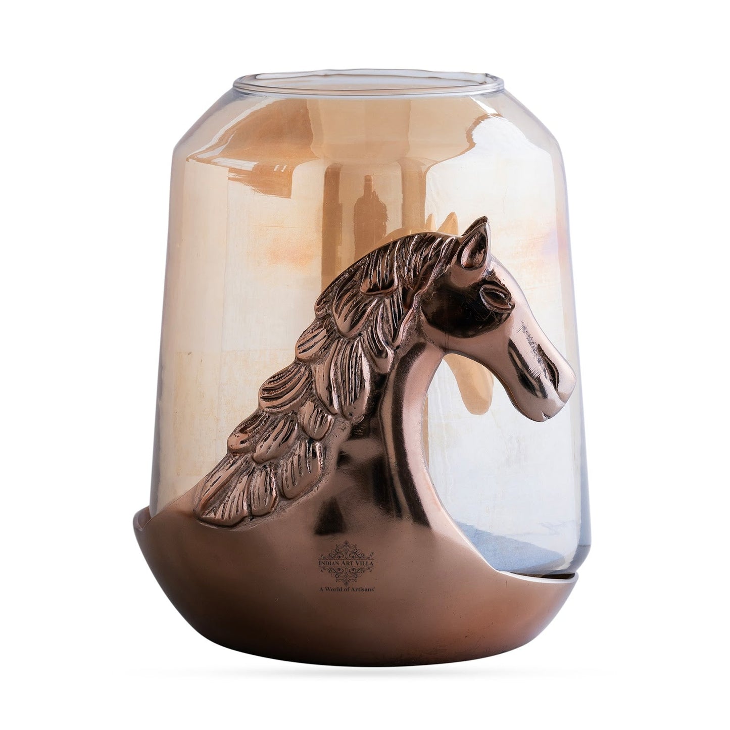 Horse Head Decorative Jar – Multi-Purpose Storage Jar, Candle Holder