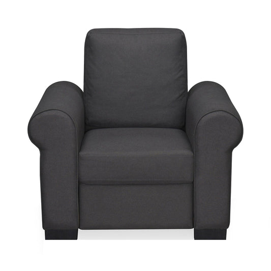 Nilkamal Array 1 Seater Bill Arm Sofa (Dark Grey)