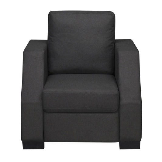 Nilkamal Array 1 Seater Rick Arm Sofa (Dark Grey)